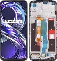 Originální LCD displej a dotykové sklo, náhradní displej pro Realme 8i RMX3151 (IPS) s rámečkem (REF), náhradní díly pro smartphone