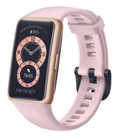 Huawei Band 6 Smartwatch, AMOLED, Touchscreen, Pulsmesser, Wasserdicht, Bluetooth, Sakura Pink