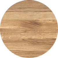 SIT Möbel Tischplatte rund | Plattenstärke 20 mm | Wildeiche geölt | B 60 x T 60 x H 2 cm | natur | 07102-01 | Serie TOPS & TABLES