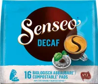 Senseo, Kaffeepads, Entkoffeiniert, 16 er, 111 g, UTZ