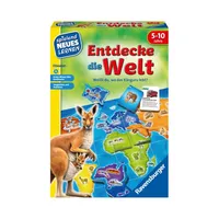 Ravensburger 24990 - Objavuj svet - Hraj a uč sa pre deti, vzdelávacia hra pre deti od 5 do 10 rokov, učenie hrou pre 2 až 4 hráčov