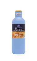 Gel pro tělo Felce Azzurra s jemnou vůní vanilky a ebenového dřeva, 650 ml.