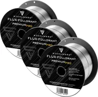STAHLWERK Fülldraht MIG/MAG Ø 0,8 mm E71T-GS 1kg Drahtrolle S100/ D100 3er Set