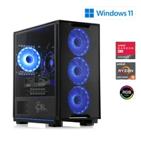 CSL Gaming PC AMD Ryzen 5 5600, 3200 MHz, Radeon RX 7600, 16 GB DDR4 RAM 1000 GB, Windows 11, USB 3.2 | M10070H