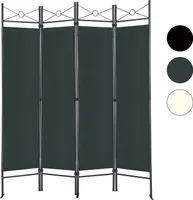 Paravent anthrazit, Raumteiler, Trennwand, spanische Wand