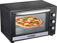 Steinborg mini piekarnik 60 litrów | piec konwekcyjny | piec do pizzy | mini piekarnik | piekarnik wolnostojący | mini piekarnik | piekarnik z konwekcją | 2000 watt | konwekcja | rożen | 90 min timer