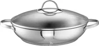 ROHE Germany Edelstahl-Schmorpfanne Merana, 28 cm, mit Glasdeckel