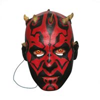 Star Wars - Party-Maske Darth Maul BN3839 (Einheitsgröße) (Rot/Schwarz/Gelb)