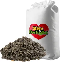 Bite & Delight Sonnenblumenkerne für Wildvögel 10 kg - Hochwertiges Ganzjahresfutter - Unterstützt Kleine Vögel im Winter & Somme