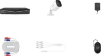 Monitorovací kamerový systém, rozlíšenie HD 1080P, vodotesnosť IP66, 8CH so 4 kamerami, 1T