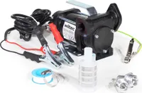 Wiltec Transferpumpe 12 V, 180 W Kraftstoffpumpe 40 l/min, Förderpumpe für Diesel/ Benzin, Kraftstoffförderpumpe 4200 U/min