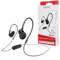 Hama Clip-On-Sport-Ohrhörer Run BT Schwarz Bluetooth 4.1 Stereo-Headset