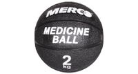 Medizinball aus schwarzem Gummi, 2 kg