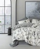 L'Essentiel Linge de Maison, Pojedyncza poszwa na kołdrę Ranforce (FR), Hilaris - Antracyt, 100% BAWEŁNA RANFORCE, antracyt, 140 x 200 cm