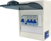 Sicherungskasten mit FI Schalter 30mA + 3x Sicherungsautomat 16A