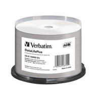 Verbatim DataLifePlus - 50 x CD-R - 700 MB 52x - weiß - mit Tintenstrahldrucker bedruckbare Oberfläche, breite bedruckbare Oberfläche - Spindel