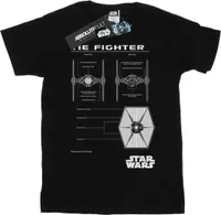 Star Wars - "Tie Fighter" T-Shirt für Herren BI46008 (L) (Schwarz)