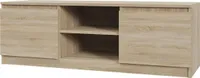 Kommode TV-Schrank AVEN Sonoma-Eiche 120 cm mit 2 Schränken und 2 Regalen - TV-Schränke - Wohnzimmerschränke - Flügeltürenschränke - Sonoma-Eiche