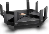 TP-LINK AX6000 - Wi-Fi 6 (802.11ax) - Dwuzakresowy (2,4 GHz/5 GHz) - Wbudowany port Ethernet - Czarny - Router stołowy