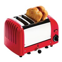 Dualit Toaster 40353, 4 Schlitze, rot