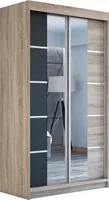 Schwebetürenschrank Kleiderschrank ERO 120 cm Schrank Garderobe Spiegel. Verschiedene Farben (Weiß, Schwarz, Somona). Möbel vom Hersteller!