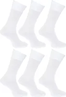 Floso pánske ponožky 100% bavlna, 6-pack MB183 (39-45 EUR) (Biele)