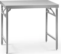 Royal Catering Edelstahl-Arbeitstisch - ECO - 60 x 100 cm - 150 kg - klappbar -