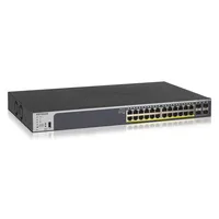 Netgear GS728TP Managed L2/L3/L4 Gigabit Ethernet (10/100/1000) Power over Ethernet (PoE) 1U Schwarz - Managed - L2/L3/L4 - Gigabit Ethernet (10/100/1000) - Power over Ethernet (PoE) - Rack-Einbau - 1U