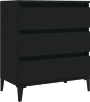 vidaXL Kredens czarny 60x35x70 cm materiał drewnopochodny