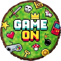Folienballon Pixels Game On, 45 cm