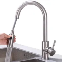 GLYYR Küchenarmatur, Berührung Küchenarmatur 360° Drehbar Wasserhahn,  Hochdruck Armatur, Edelstahl Wasserhahn Küche Ausziehbar, Mischbatterie  Heißer Kaltes Wasser für Küche, Gold : : Baumarkt