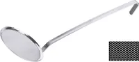 Sieťová drážkovaná lyžica, jemná, z nehrdzavejúcej ocele 18/10, Ø 16 cm a dĺžka 40 cm