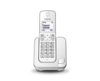 Panasonic KX-TGD310, DECT-Telefon, Freisprecheinrichtung, 50 Eintragungen, Anrufer-Identifikation, Silber