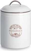 Zeller Kartoffelvorratsbehälter, Keramik, 17,5x24,5 cm, 2900 ml, weiß
