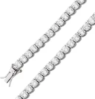 Tennis Armband Silber 925 weisse Zirkonia 18