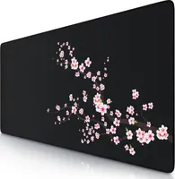 Titanwolf Gaming Mauspad XXL, 900 x 400 x 3 mm, Schreibtischunterlage, abwaschbar, rutschfeste Rückseite, Geschwindigkeit & Präzision, Sakura