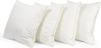 4er Set Federkissen 50x50 cm | Kissenfülung 580g 100% Federn | Kissen mit  Zertifikat | Bezug 100% Baumwolle