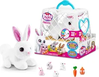 ZURU 9554 - Pets Alive Mama Bunny Surprise plyšový zajačik v bielej farbe - Elektronické zvieratko