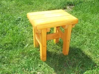 Gartenhocker, Hocker , 45x35x46 cm , Naturholz