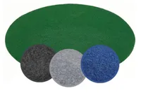 Poolteppich Kunstrasen Rund Grün 195 cm - mit Noppen zur Drainage - weiche Poolunterlage - Rasenteppich für Balkon, Terrasse und Garten