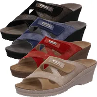 Rohde Damen Clog Pantolette Keilabsatz Neustadt-50 1475, Größe:41 EU, Farbe:Beige