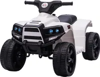HOMCOM HOMCOM Elektrická detská štvorkolka - Elektrická motorka s 2 svetlometmi - 65x40x43 cm - čierna/biela