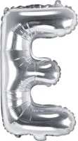 Balon foliowy srebrny 35cm litera E