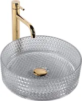 Rea Aufsatzwaschbecken Cristal 35 Round Grey