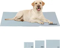relaxdays Kühlmatte Hund grau