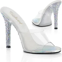 GALA-01DSP Damen Slipper von Fabulicious, Transparent EU 37, US 7