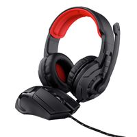 Trust 24761, Kabelgebunden, Gaming, 455 g, Kopfhörer, Schwarz, Rot