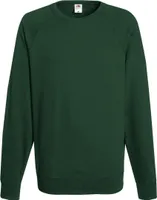 Fruit of the Loom 62-138-0 | Herren Lightweight Raglan Sweat / Belcoro® Garn - Farbe: Bottle Green - Größe: XXL