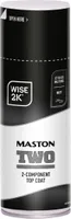 Maston 2K-Decklack - Rostschutz - Matt - Tiefschwarz (RAL 9005) - Sprühlack - 400 ml