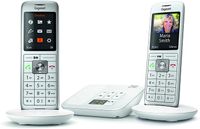 Gigaset CL660A Analog / DECT telephone Caller ID Gray/White DUO